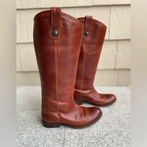 Women’s Frye Melissa Button Boots in Cognac Size 5.5